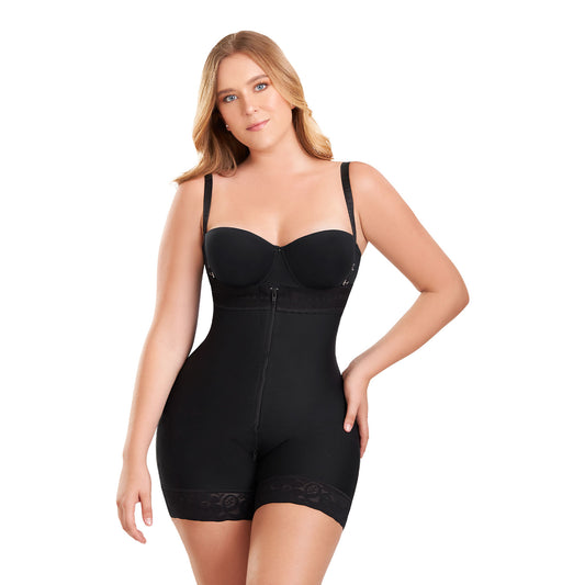 Faja Colombiana Strapless Cierre Tipo Short Power Secret Mujer